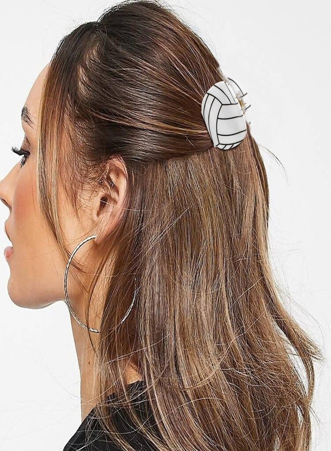 Hapdoo 1pc Acrylic Volleyball Hair Clips, Sport Hair Claw Clips Game Day Rugby Hair Accessories Gifts for Women Girls - Image 4